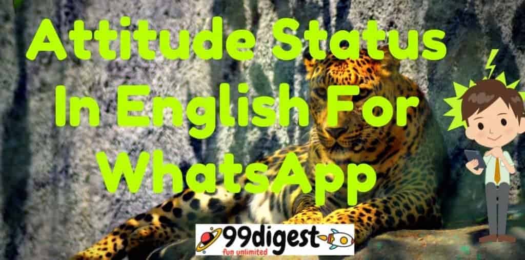 Best Attitude Status In English For WhatsApp
